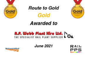 Network Rail Route to Gold Award June 2021